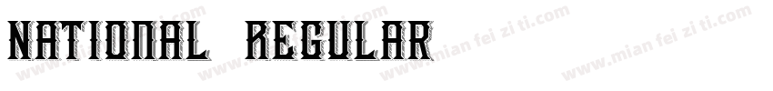 National 2 Regular字体转换
